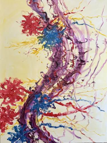 Original Abstract Expressionism Abstract Painting by Barb Flunker