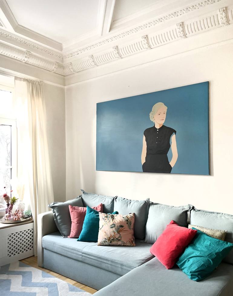 Original Portrait Painting by Nele Pye