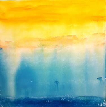 Original Abstract Expressionism Abstract Painting by Davide De Luca