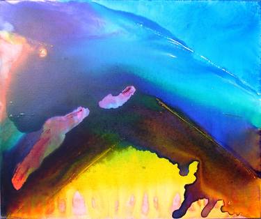 Original Abstract Expressionism Abstract Painting by Davide De Luca