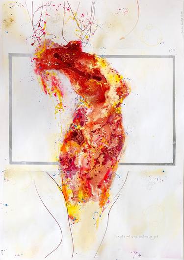 Original Abstract Expressionism Body Paintings by Jaume Muñoz