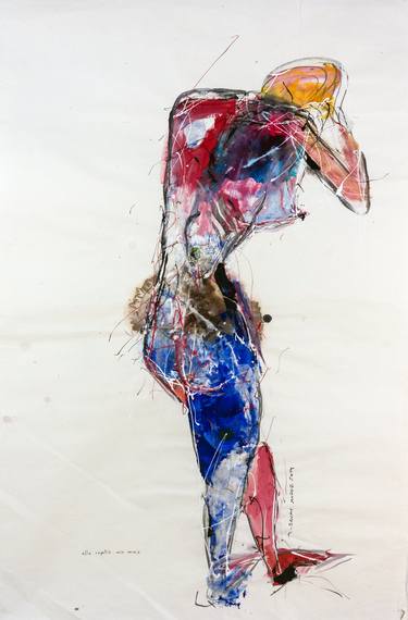 Original Abstract Expressionism Body Paintings by Jaume Muñoz