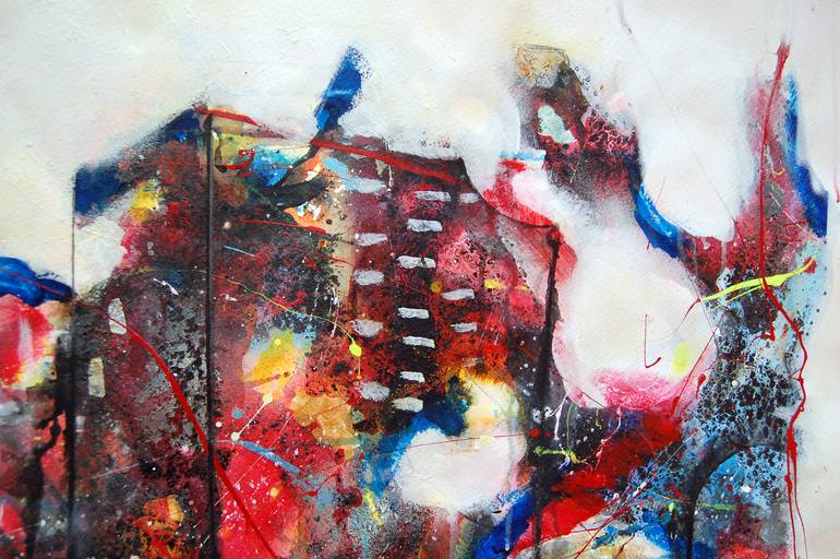 Original Abstract Expressionism Cities Painting by Jaume Muñoz