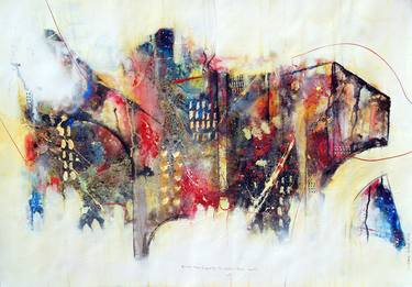 Original Abstract Expressionism Cities Paintings by Jaume Muñoz