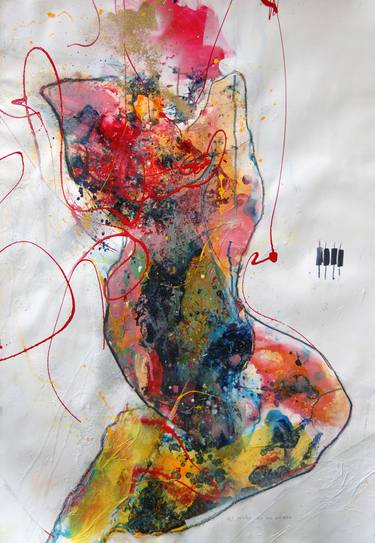 Original Abstract Expressionism Body Paintings by Jaume Muñoz