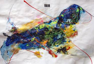 Original Abstract Expressionism Body Paintings by Jaume Muñoz