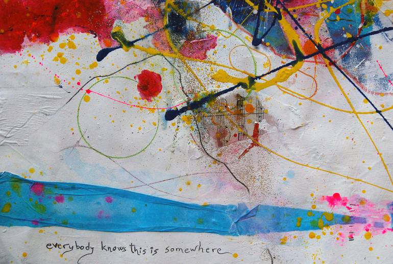 Original Abstract Expressionism Body Painting by Jaume Muñoz