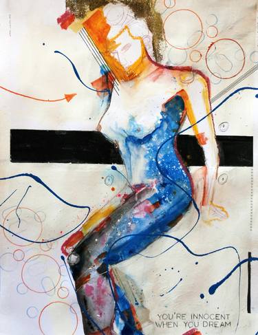 Original Abstract Expressionism Body Paintings by Jaume Muñoz