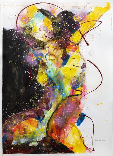 Print of Abstract Expressionism Body Paintings by Jaume Muñoz