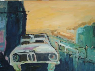Original Car Painting by Julia Entwistle