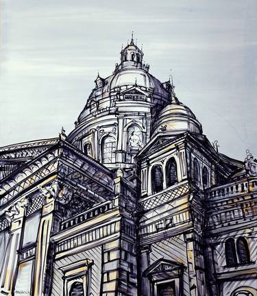 Original Contemporary Architecture Paintings by Karl Meszlenyi