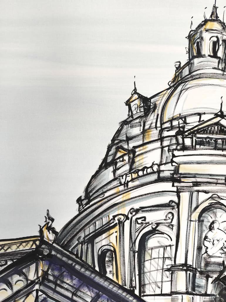 Original Contemporary Architecture Painting by Karl Meszlenyi