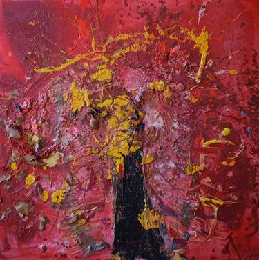 Original Abstract Painting by Karl Meszlenyi
