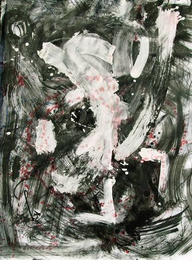 Original Abstract Expressionism Abstract Paintings by KARL MESZLENYI