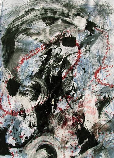 Original Abstract Expressionism Abstract Paintings by KARL MESZLENYI