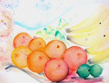 Original Food Painting by CARMEN MATAIX