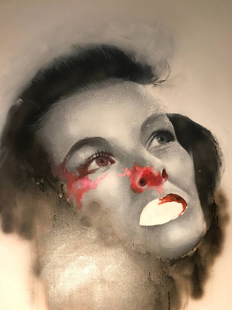 Original Dada Cinema Painting by Regina Jean