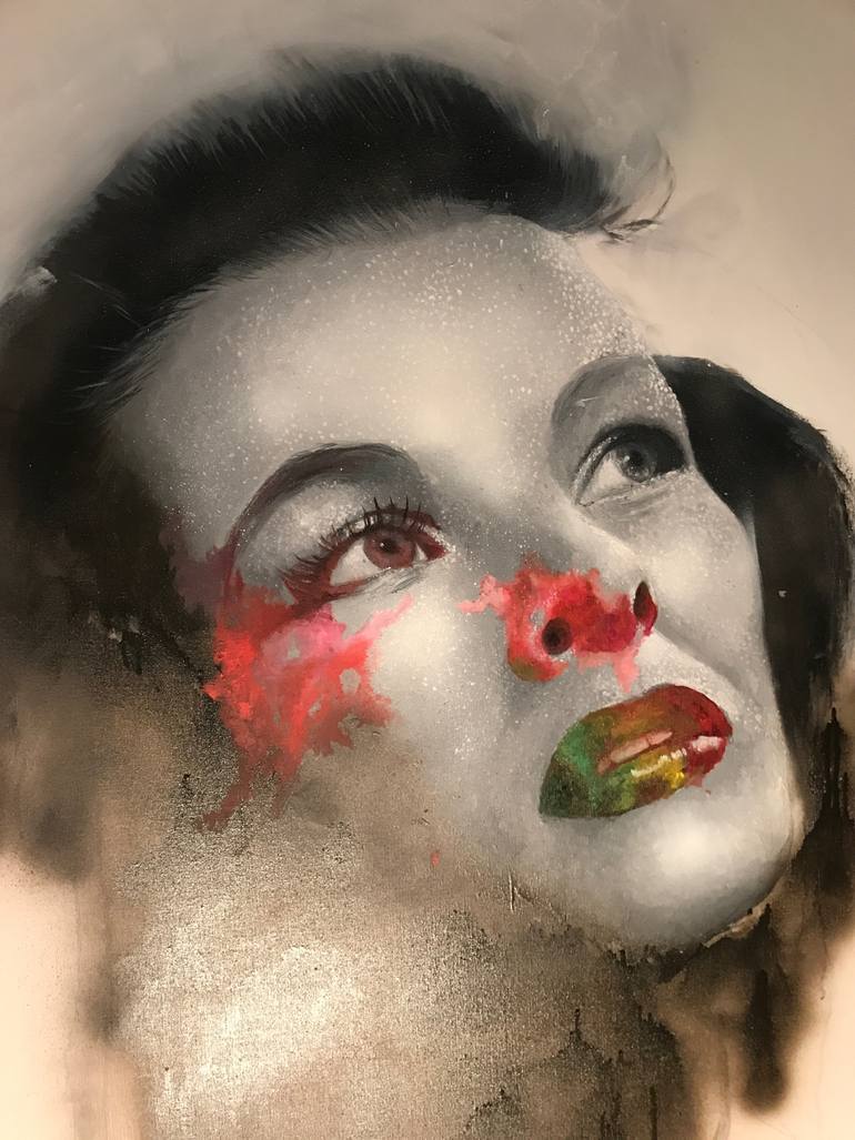 Original Dada Cinema Painting by Regina Jean