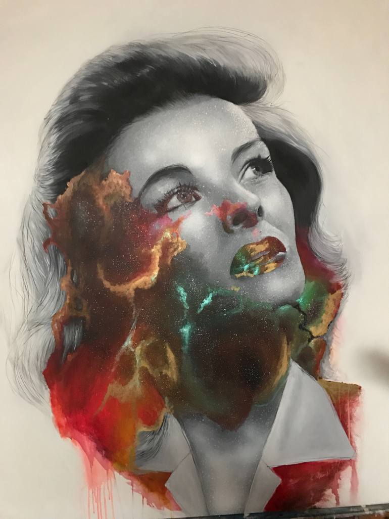 Original Dada Cinema Painting by Regina Jean