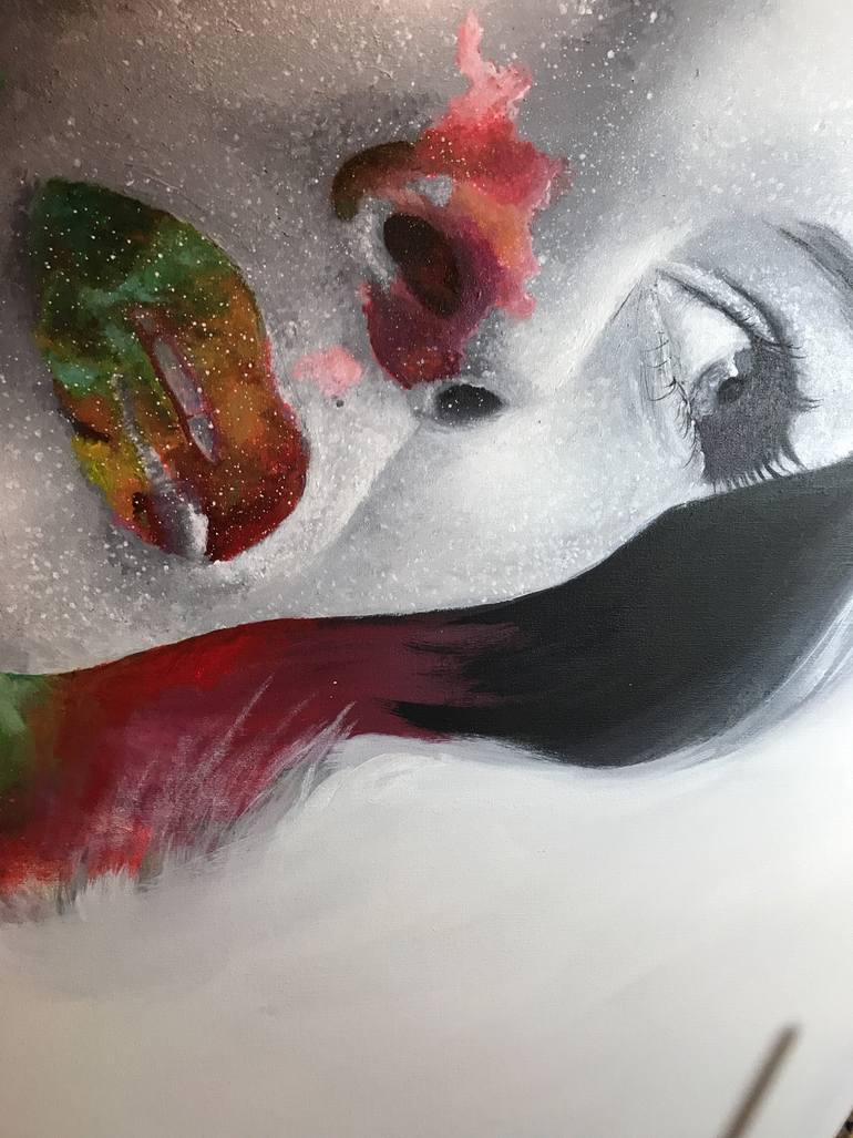 Original Dada Cinema Painting by Regina Jean