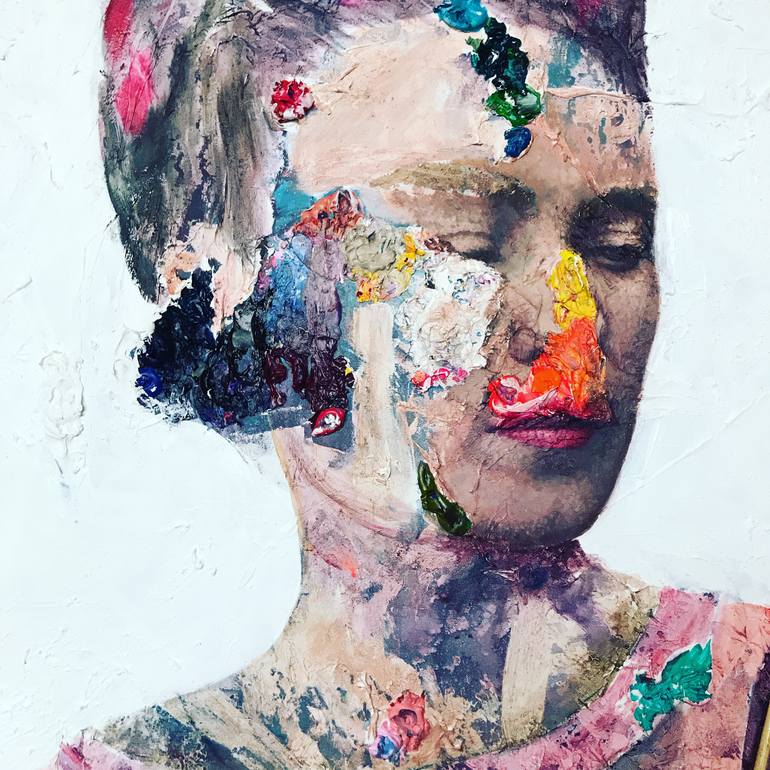 Original Abstract People Painting by Regina Jean