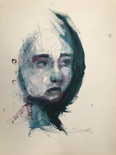 Original Expressionism Portrait Paintings by Regina Jean