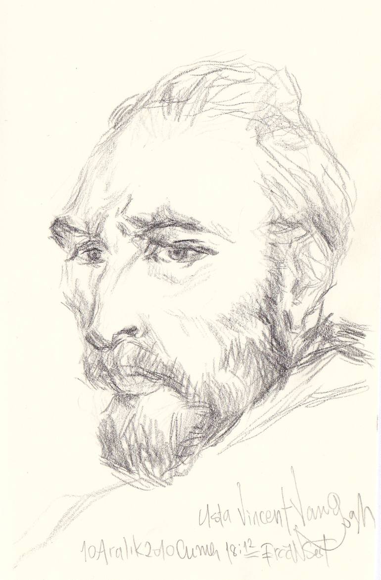 Vincent Van Gogh Drawing by Ercan Sert | Saatchi Art