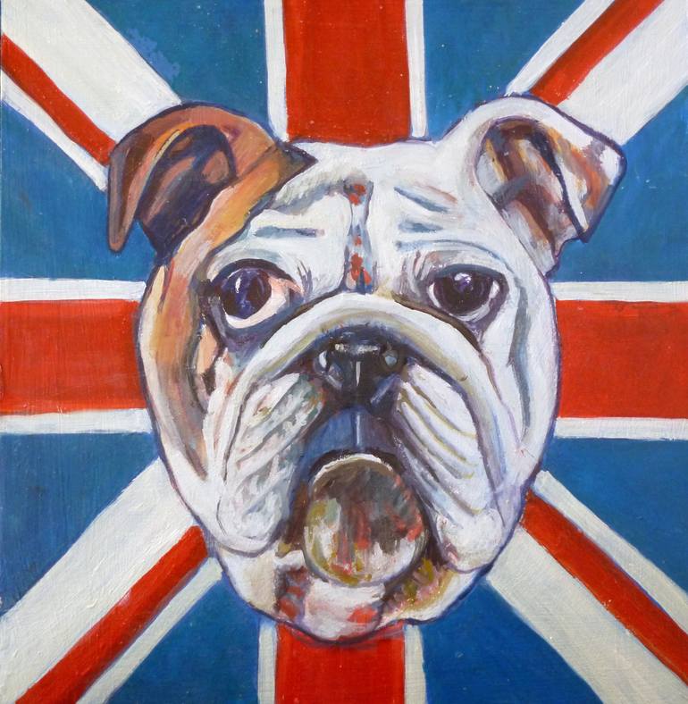 British bulldog hot sale art