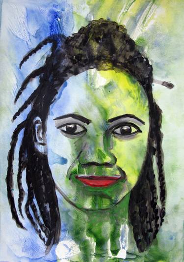 Original Expressionism Portrait Drawings by Carol Bwye