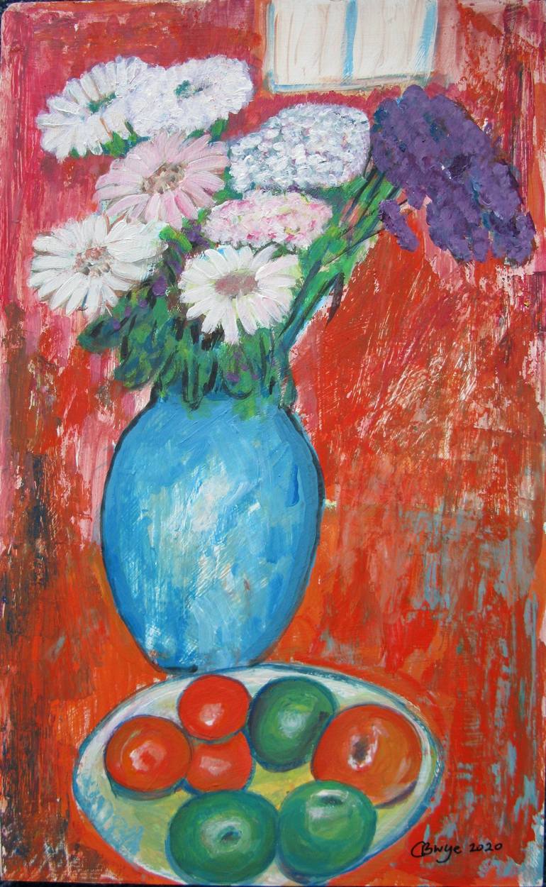 Print of Figurative Still Life Paintings by Carol Bwye