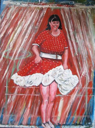 Original Figurative Women Paintings by Carol Bwye