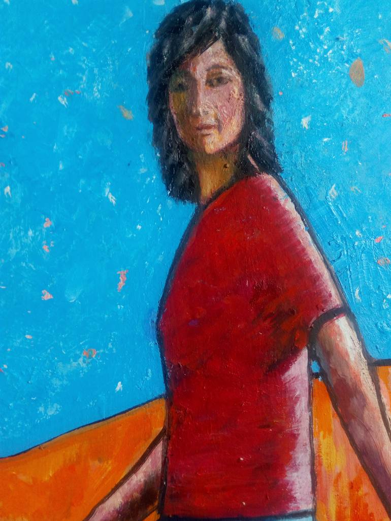 Original Figurative Abstract Painting by Carol Bwye