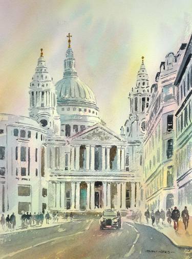 Original Architecture Painting by Alan Reed