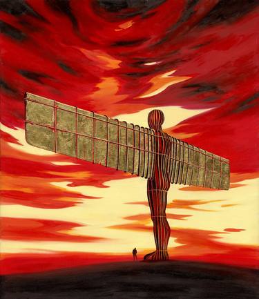Angel of the North with Gold Leaf thumb