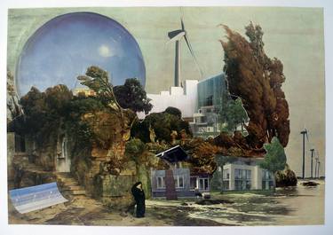 Original Illustration Architecture Collage by Denis Kollasch