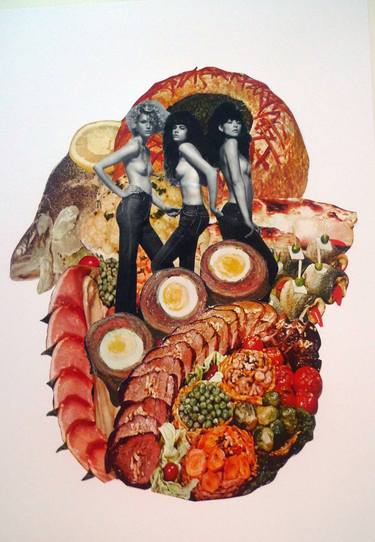 Original Dada Cuisine Collage by Denis Kollasch