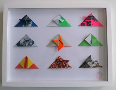 Original Modern Geometric Collage by Denis Kollasch