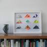 Interieur selling artwork without vase and bookshelf