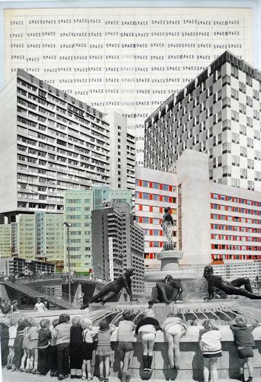 Original Illustration Cities Collage by Denis Kollasch