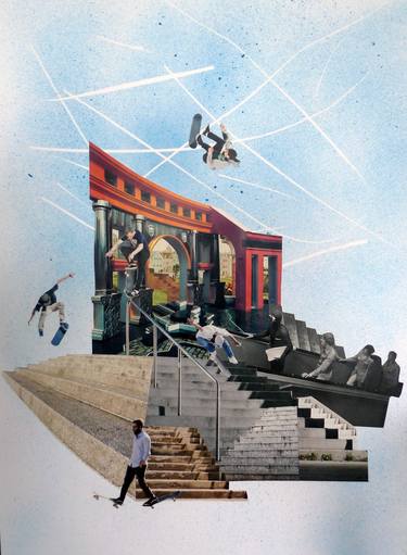Original Illustration Sport Collage by Denis Kollasch