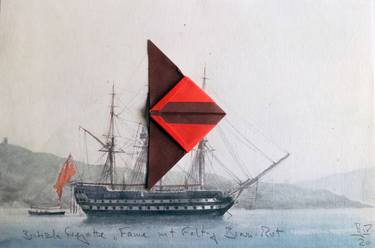 Faltage - sails on board / Braun-Rot thumb