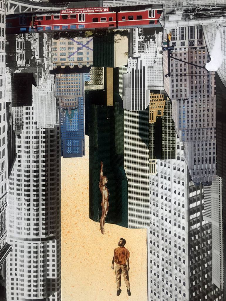Original Conceptual Cities Collage by Denis Kollasch
