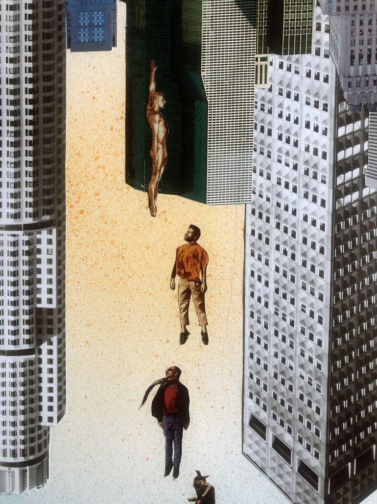 Original Conceptual Cities Collage by Denis Kollasch
