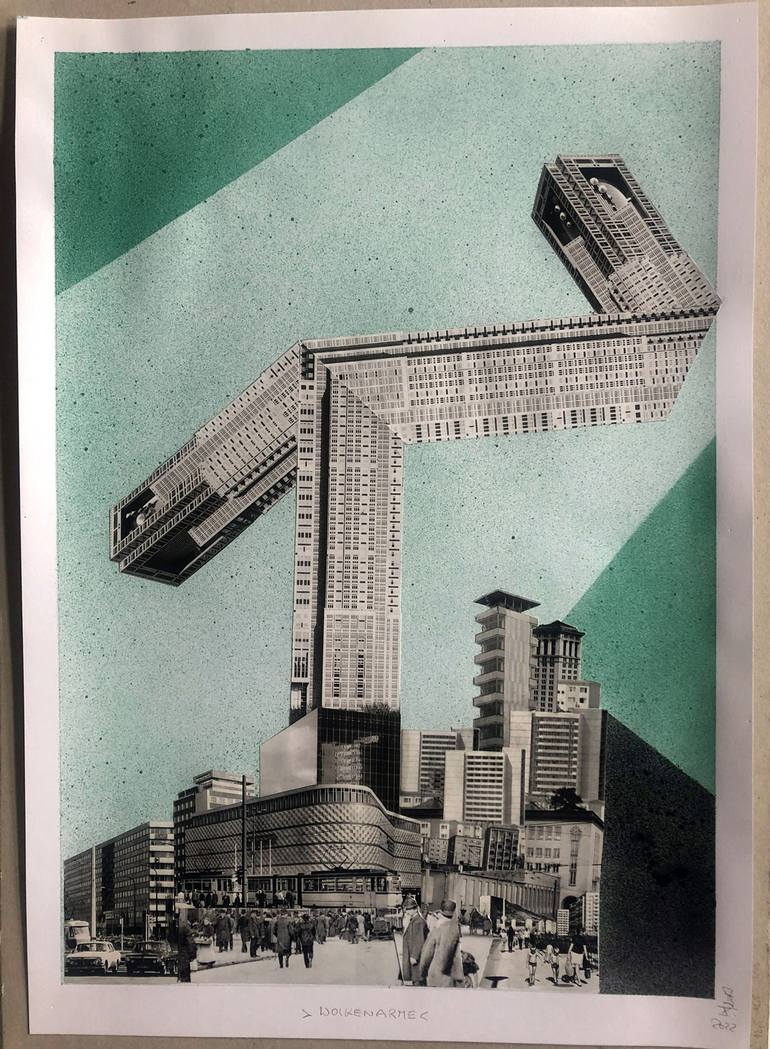 Original Contemporary Architecture Collage by Denis Kollasch