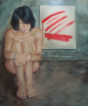 Print of Realism Erotic Paintings by Sergio Calderon
