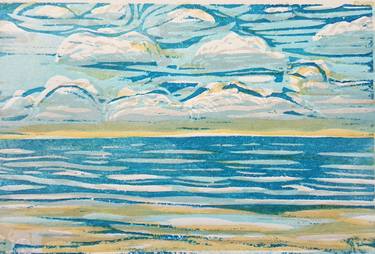 Original Expressionism Seascape Printmaking by Michiel Brink