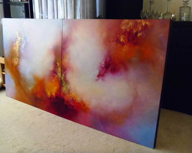 Original Abstract Painting by Gillian Luff