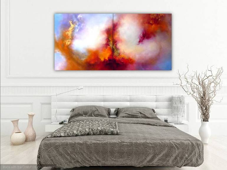 Original Abstract Painting by Gillian Luff