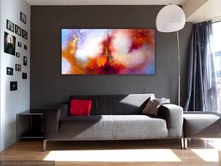 Original Abstract Painting by Gillian Luff