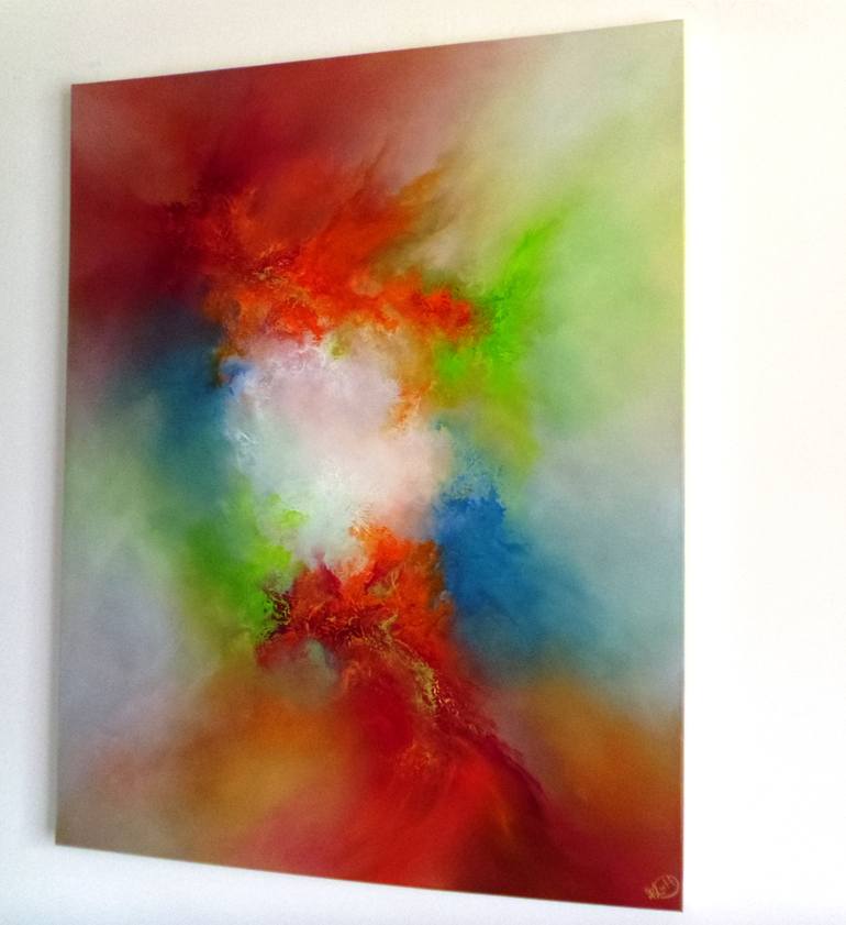 Original Expressionism Abstract Painting by Gillian Luff